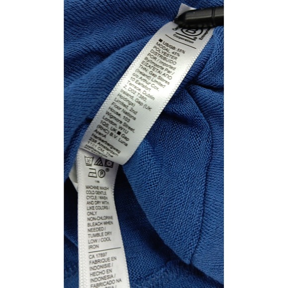 Athleta Breezy Wrap Tank Top Women's Size‎ XXS Blue Lightweight V-Neck Shirt - Picture 9 of 9